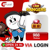 Line Ranger (iOS) - 988 Rubies 49.99$ Top Up Via Login By Inblackm Open 24hr.