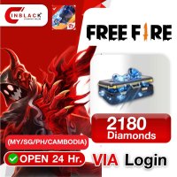 Free Fire - 2180 Diamonds (19.99$) Top up VIA Login By Inblack Open 24 hr.