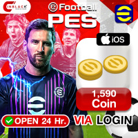 EFootball IOS - 1590 Coin 13.59$ Top up via Konami Login BY INBLACKM Open 24 hr.