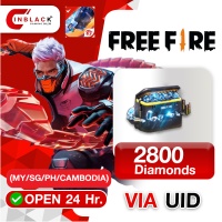 Free Fire - 2800 Diamonds Top up  UID By Inblack Open 24 hr.(MY/SG/PH/CAMBODIA)