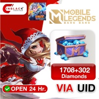 Mobile Legends: Bang Bang (Indonesia) - 1708+302 Diamonds Top up UID By Inblackm Open 24 hr.