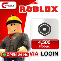 Roblox Top Up 4500 Robux VIA LOGIN BY INBLACKM Open 24 hr. ( NOT SUPPORT VIETNAM )