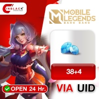 Mobile Legends: Bang Bang (Malaysia) - 38+4 Diamond Top up UID By Inblackm Open 24 hr.