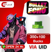 Bullet Echo (GL) - 350+100 Bucks Top up UID By Inblackm Open 24 hr.