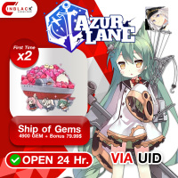 Azur Lane (Global)- Ship of Gems 4900 GEM + Bonus 79.99$ ( First Time x 2 ) Top Up UID By Inblack Open 24 hr.