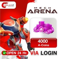 Mech Arena - 4000 A-Coins (49.99$/4490RUB) Top Up Via Login By Inblackm Open 24 hr.