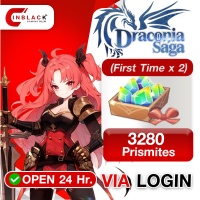 Draconia Saga SEA - 3280 Prismites (First Time x 2) (49.99$) Top up via LOGIN By Inblackm Open 24 hr.
