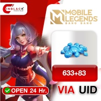 Mobile Legends: Bang Bang (Malaysia) - 633+83 Diamond Top up UID By Inblackm Open 24 hr.