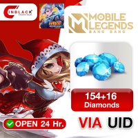 Mobile Legends: Bang Bang (Indonesia) - 154+16 Diamonds Top up UID By Inblackm Open 24 hr.