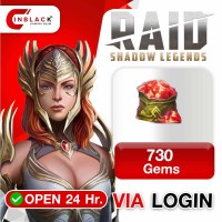 Raid: Shadow Legends - 730 Gems (19.99$) Top Up Via LOGIN By Inblackm Open 24 hr.