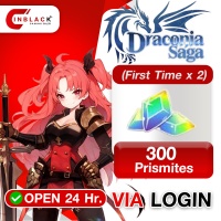 Draconia Saga SEA - 300 Prismites (First Time x 2) (4.99$) Top up via LOGIN By Inblackm Open 24 hr.