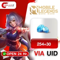 Mobile Legends: Bang Bang (Malaysia) - 254+30 Diamond Top up UID By Inblackm Open 24 hr.