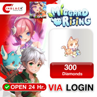 Midgard Rising (SEA) - 300 Diamonds 4.99$ Top Up Via Login By Inblackm Open 24 hr.