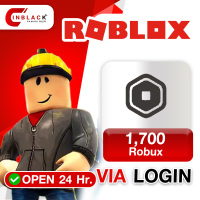 Roblox Top Up 1,700 Robux VIA LOGIN BY INBLACKM Open 24 hr. ( NOT SUPPORT VIETNAM )