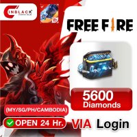 Free Fire - 5600 Diamonds (49.99$) Top up VIA Login By Inblack Open 24 hr.