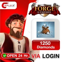 Forge of Empires - 1250 Diamonds (19.99$)  Top Up Via LOGIN By Inblackm Open 24 hr.