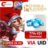 Mobile Legends: Bang Bang (Indonesia) - 774+101 Diamonds Top up UID By Inblackm Open 24 hr.