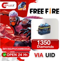 Free Fire - 1350 Diamonds Top up  UID By Inblack Open 24 hr.(MY/SG/PH/CAMBODIA)