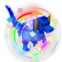 Grow A Garden - Nightmare Rainbow Dilophosaurus