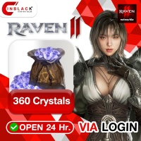 RAVEN2 (GL) - 360 Crystals Top up via LOGIN By Inblackm Open 24 hr.