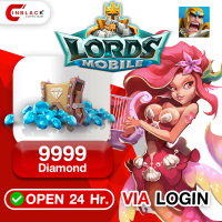Lords Mobile (GL) - 9999 Diamond  99.99$ Top up via LOGIN By Inblackm Open 24 hr.