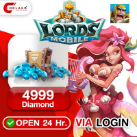 Lords Mobile (GL) - 4999 Diamond 49.99$ Top up via LOGIN By Inblackm Open 24 hr.
