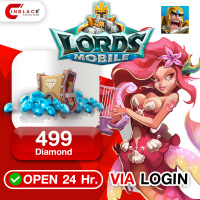 Lords Mobile (GL) - 499 Diamond (First Time X 2) 4.99$ Top up via LOGIN By Inblackm Open 24 hr.
