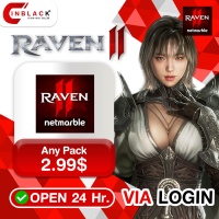 RAVEN2 (GL) - Any Pack 2.99$ Top up via LOGIN By Inblackm Open 24 hr.