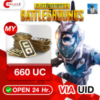PUBG Mobile (MY) - 660 UC 9.99$ Top up UID By Inblackm Open 24 hr.