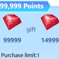 Open 24 hr. Hero Clash Top Up 99999 Red Diamonds, only need Character ID.