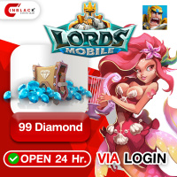 Lords Mobile (GL) - 99 Diamond 0.99$ Top up via LOGIN By Inblackm Open 24 hr.