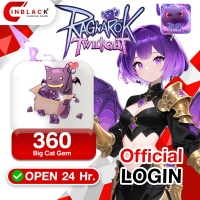 Ragnarok Twilight - 360 Big Cat Gem Top up Official LOGIN By Inblackm Open 24 hr.