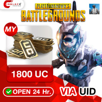PUBG Mobile (MY) - 1800 UC 24.99$ Top up UID By Inblackm Open 24 hr.