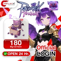 Ragnarok Twilight - 180 Big Cat Gem Top up Official LOGIN By Inblackm Open 24 hr.