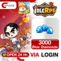 MapleStory: Idle RPG - 3000 Blue Diamonds (2.19$) VIA LOGIN BY INBLACKM Open 24 hr.