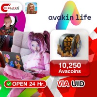 Avakin Life - 10250 Avacoins Top up UID By Inblackm Open 24 hr.