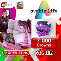 Avakin Life - 7000 Crowns Top up UID By Inblackm Open 24 hr.