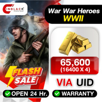 War War Heroes (VVVVH WW II) -  65600(16400 X 4) Gold  via UID by Inblackm open 24 hr.