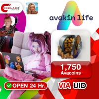 Avakin Life - 1750 Avacoins Top up UID By Inblackm Open 24 hr.