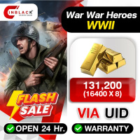War War Heroes (VVVVH WW II) - 131200 (16400 X 8) Gold via UID by Inblackm open 24 hr.