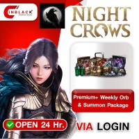 Night Crows (GL) - Premium+ Weekly Orb & Summon Package 149.99$ Top up  Official LOGIN by Inblackm open 24 hr.