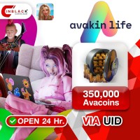 Avakin Life - 350000 Avacoins Top up UID By Inblackm Open 24 hr.