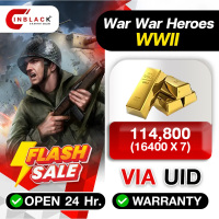 War War Heroes (VVVVH WW II)  - 114800(16400 X 7) Gold via UID by Inblackm open 24 hr.