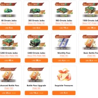 Sword of Justice SEA Top up 300+30 Ornate Jades UID