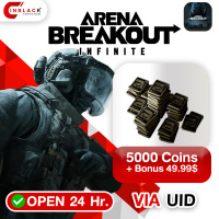 Arena Breakout: Infinite (GL) - 5000 Coins + Bonus 49.99$ Top up UID By Inblack Open 24 hr.