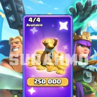 Clash Royale - 250k Gold Pack (LOGIN METHOD) **Need Email & Verification Code to login**