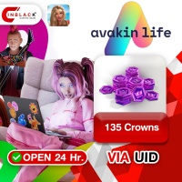 Avakin Life - 135 Crowns Top up UID By Inblackm Open 24 hr.