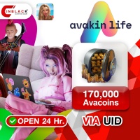 Avakin Life - 170000 Avacoins Top up UID By Inblackm Open 24 hr.