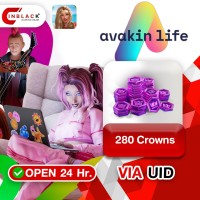 Avakin Life - 280 Crowns Top up UID By Inblackm Open 24 hr.
