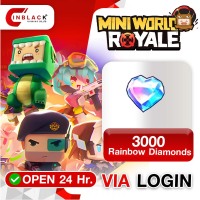 Mini World Royale (Asia) - 3000 Rainbow Diamonds Top up via UID By Inblackm Open 24 hr.